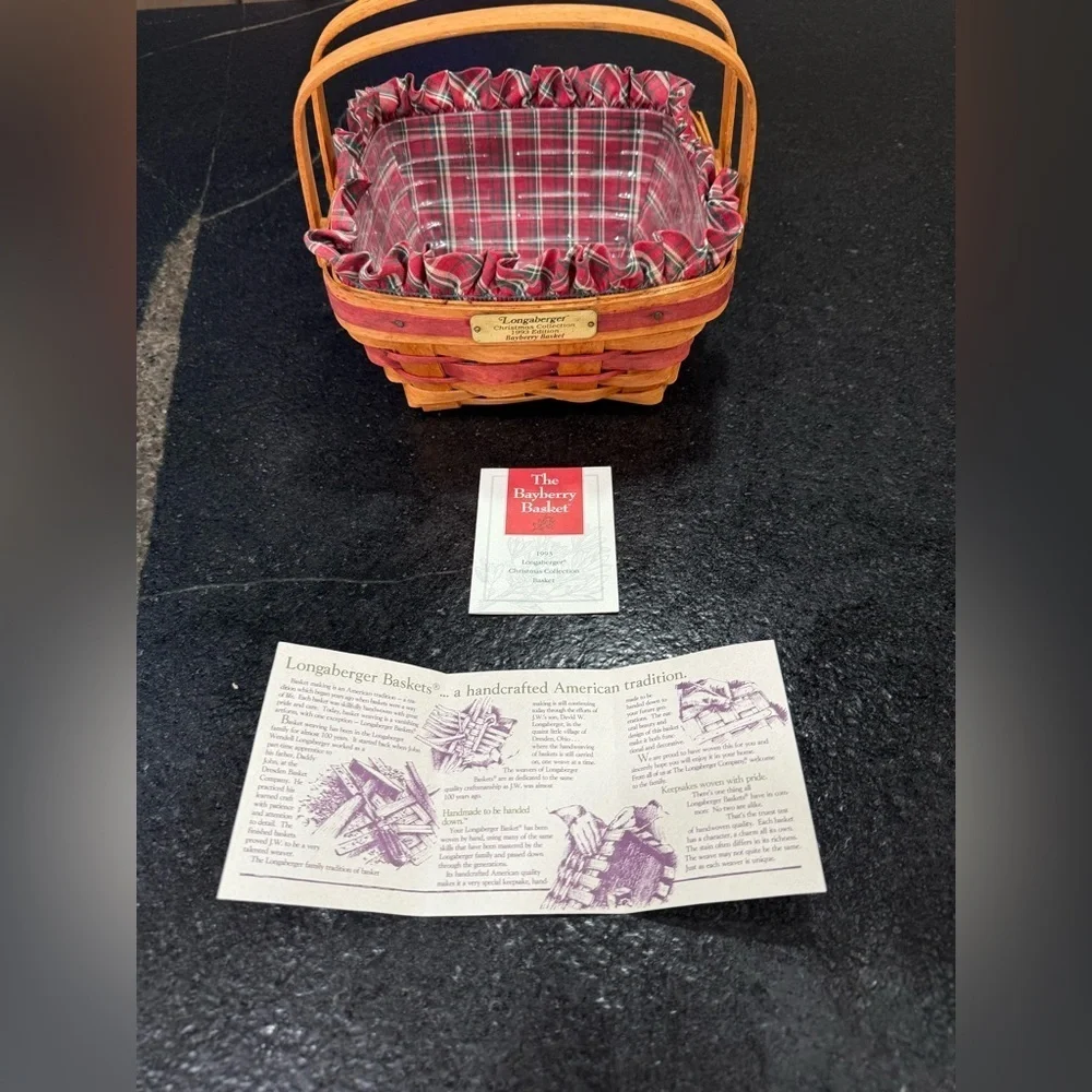 Longaberger Christmas Collection 1993 Bayberry Basket
